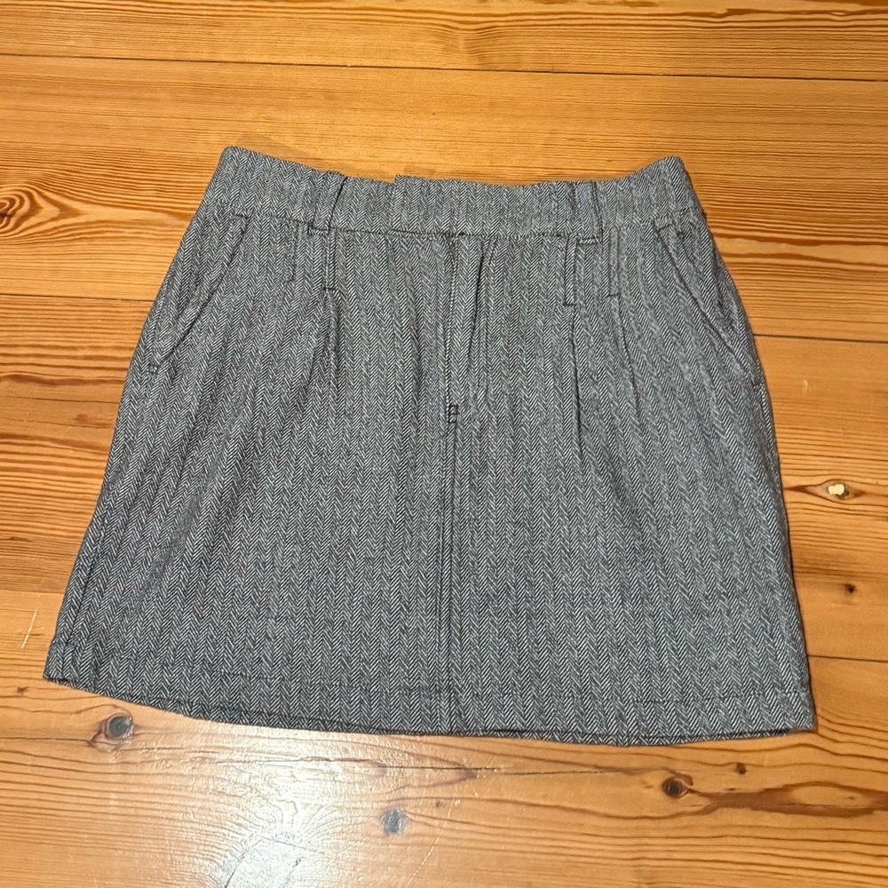 NWT Free People gray & white mini skirt